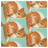 Moderner Minze Personalisiert Fox Stoff (Muster)