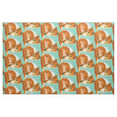 Moderner Minze Personalisiert Fox Stoff (Fat Quarter (45,7 x 55,9 cm))