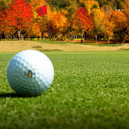 Moderner mit Monogramm Anfangsbuchstabe B Golfball