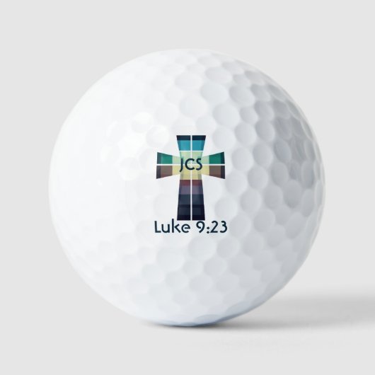 Moderner Mit Monogramm Bibelverein Golf Golfball (Vorderseite)