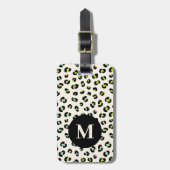 Moderner Mit Monogramm Gepäckträger Gepäckanhänger (Vorderseite vertikal)