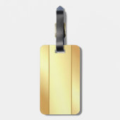 Moderner Mit Monogramm Name Gold sieht glamourös a Gepäckanhänger (Rückseite vertikal)