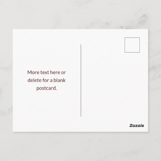 Moderner Mit Monogramm Name | Maroon Red Postkarte (Rückseite)