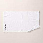 Moderner Mit Monogramm Name Schwarz/Weiß Badhandtuch Set (Handtuch)