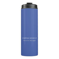 Moderner mittelblauer Schlichter Minimalistischer