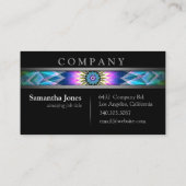 Moderner Mittelpunkt Visitenkarte (Rückseite)