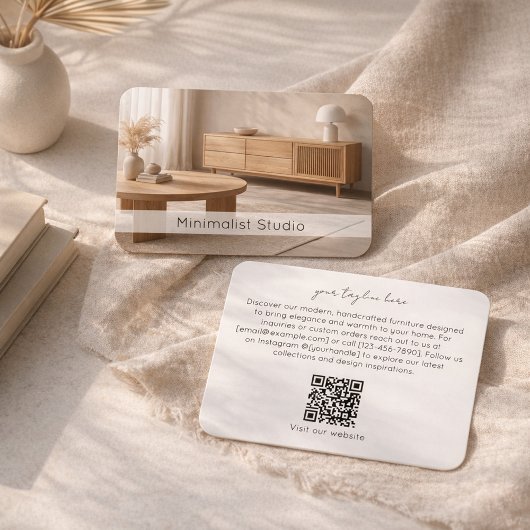 Moderner Möbelshop Minimalistisches Innendesign  Visitenkarte