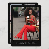 Moderner Modellierungsfaktor Comp Card 5 Foto QR C (Vorne/Hinten)