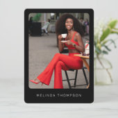 Moderner Modellierungsfaktor Comp Card 5 Foto QR C (Stehend Vorderseite)