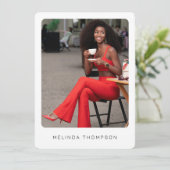 Moderner Modellierungsfaktor Comp Card 5 Foto QR C (Stehend Vorderseite)