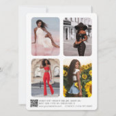 Moderner Modellierungsfaktor Comp Card 5 Foto QR C (Rückseite)