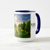 Moderner, moderner Abend mit Bäumen und Vater Tasse (VorderseiteRechts)