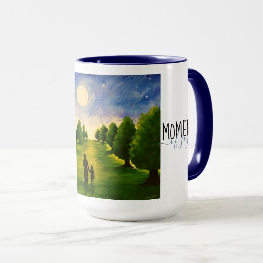 Moderner, moderner Abend mit Bäumen und Vater Tasse (VorderseiteRechts)