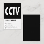Moderner, moderner Camera-Dienst für Sicherheit Visitenkarte (Vorne/Hinten)