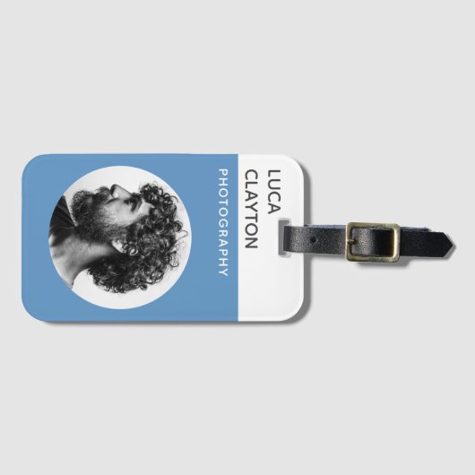 Moderner, moderner, stilvoller Typograf Gepäckanhänger (Vorderseite (Horizontal))