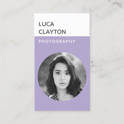 Moderner, moderner, stilvoller Typograf Visitenkarte (Vorderseite)