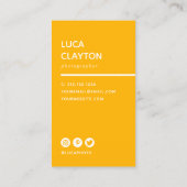 Moderner, moderner, stilvoller Typograf Visitenkarte (Rückseite)