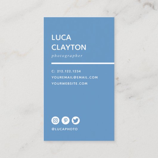 Moderner, moderner, stilvoller Typograf Visitenkarte (Rückseite)