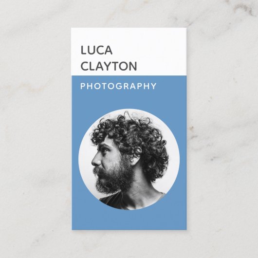 Moderner, moderner, stilvoller Typograf Visitenkarte (Vorderseite)