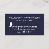 Moderner, moderner Veranstaltungsplaner mit High-T Visitenkarte (Rückseite)