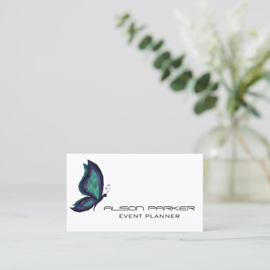 Moderner, moderner Veranstaltungsplaner mit High-T Visitenkarte (Stehend Vorderseite)