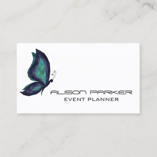 Moderner, moderner Veranstaltungsplaner mit High-T Visitenkarte (Vorderseite)