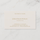 Moderner modischer Handskript-Text-elegantes Visitenkarte (Rückseite)