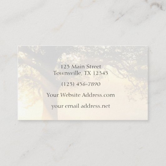 Moderner modischer Leben-Trainer-Mentor Visitenkarte (Rückseite)