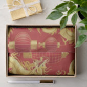 Moderner Mondfisch neues Jahr Modernes asiatisches Seidenpapier (Geschenk)