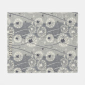 Moderner monochromer Lüster Fleecedecke (Vorderseite (Horizontal))