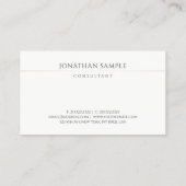Moderner Monogram Elegant Template Consultant Visitenkarte (Rückseite)
