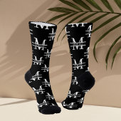Moderner Monogram Eleganter Personalisierter Desig Socken