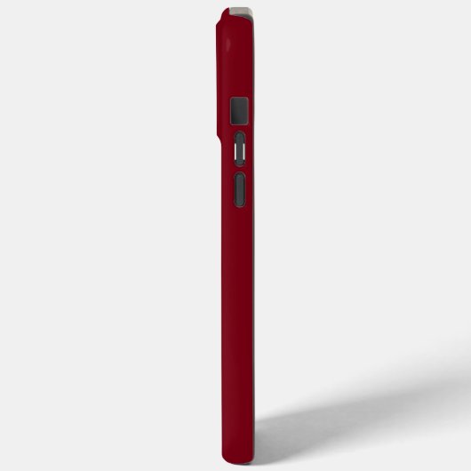 Moderner Monogram-Maroon Case-Mate iPhone Hülle (Rückseite / Links)