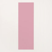 Moderner Monogramm Name Minimal rosa Yogamatte (Rückseite)