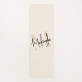 Moderner Monogramm-Name Yogamatte (Vorderseite)