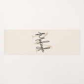 Moderner Monogramm-Name Yogamatte (Vorderseite (Horizontal))