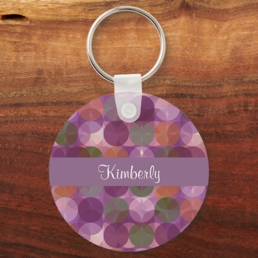 Moderner Monogramm-Stil Schlüsselanhänger (Vorderseite)