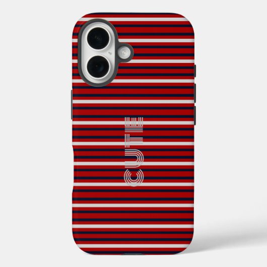 Moderner Monograviert Case-Mate iPhone Hülle (Rückseite)