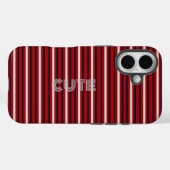 Moderner Monograviert Case-Mate iPhone Hülle (Rückseite (Horizontal))