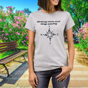 Moderner Motivierend Wanderfrauenkompass T-Shirt