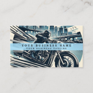 Moderner Motorrad-Motocross-Fahrer Visitenkarte