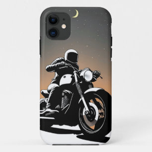 🌇 Moderner Motorradfahrer auf einem schlanken Str Case-Mate iPhone Hülle