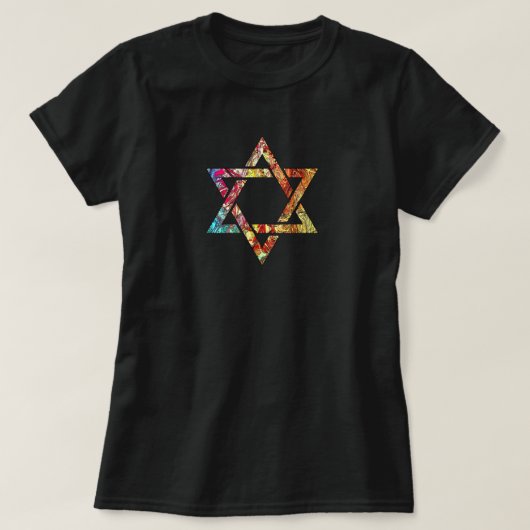 Moderner Multi-Color Art Star von David T-Shirt (Design vorne)