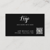 Moderner Musical DJ Party Concert Planner Visitenkarte (Rückseite)