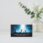 Moderner Musical DJ Party Concert Planner Visitenkarte (Stehend Vorderseite)