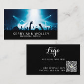 Moderner Musical DJ Party Concert Planner Visitenkarte (Vorne/Hinten)
