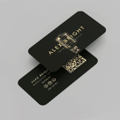 Moderner Musiker Singer Recording Black Gold Mic Visitenkarte