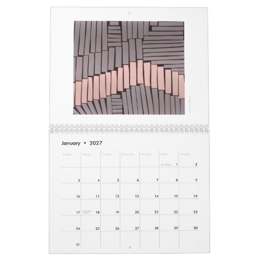 moderner Musterkalender Kalender (Jan 2027)
