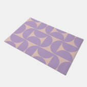 Moderner Musterlavender Mitte des Jahrhunderts Fußmatte (Schrägansicht)