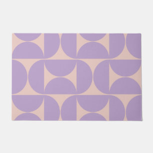Moderner Musterlavender Mitte des Jahrhunderts Fußmatte